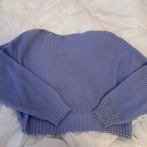 light blue F21 sweater